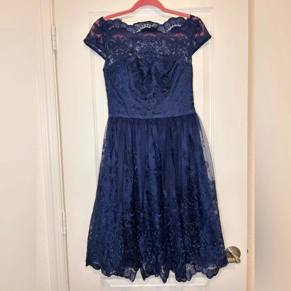 CAP SLEEVE BAROQUE STYLE TEA DRESS NEW - Picture 7 of 9